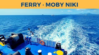 Passage on ferry MOBY NIKI PortoferraioPiombino Moby Lines [upl. by Trask]