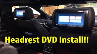 Installing Rockville DVD Headrest Monitors in 2018 Explorer [upl. by Adrell25]