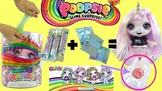 Poopsie Surprise Unicorn Oopsie Starlight Unboxing Unicorn Magically Makes Real Slime [upl. by Wadell]