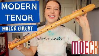 The Moeck Ehlert MODERN Tenor  testing and review  Team Recorder [upl. by Elden]