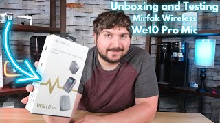 Unboxing and Testing the Mirfak We10 Pro Wireless Mic System [upl. by Ratcliff]