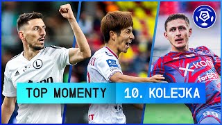 TOP MOMENTY 10 kolejki  Ekstraklasa  202223 Komentarz [upl. by Silber232]