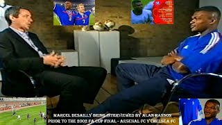 MARCEL DESAILLY INTERVIEW PRIOR TO THE 2002 FA CUP FINAL BETWEEN ARSENAL FC V CHELSEA FC [upl. by Cyn]