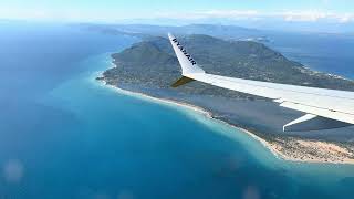 Landing at Corfu Airport CFU 20424 [upl. by Annehsat]