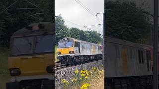 Class 92s pass Lenham on the FINAL HS1 Freight working 2272024 [upl. by Netsyrc]