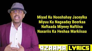 Miyaad ku nooshahay jaceylka cabdi curiye ft queen arawelo HD 2019 [upl. by Aslam]