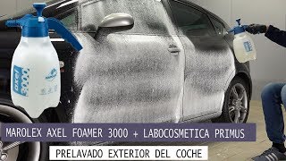 ESPUMA ACTIVA SNOW FOAM Labocosmetica Primus y PULVERIZADOR ESPUMA Marolex Axel Foamer 3000 [upl. by Ringe]