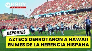 Los Aztecs festejaron el mes de la herencia hispana con victoria ante Hawaii en la Mountain West [upl. by Boyes]