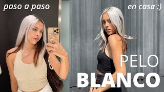 Pelo blancoplatinado  Tutorial paso a paso EN CASA saludable y brillante [upl. by Oak542]