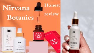 HONEST REVIEW  Nirvana botanics vitamin CE serum review  skin brightening serum [upl. by Edniya]