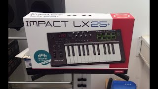 Mở hộp Nektar Technology Impact LX25 USB MIDI Controller Keyboard unboxing [upl. by Ainessey]