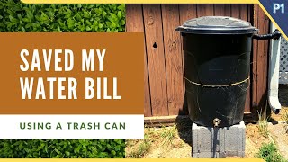 Saved My Water Bill Using A Trash CAN  When Gardening [upl. by Ronym]