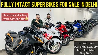 Used Super Bikes Wholesale Market in Delhi  First Time Suzuki Hayabusa in ₹449 Lakh 2016 [upl. by Ellita91]