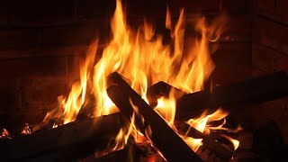 The Best Burning Fireplace with Fire Sounds that can relieve stress WITHOUT Close Up Fireplace MUSIC [upl. by Leacock]