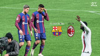 FCB VS MILAN MATCH HIGHLIGHTS [upl. by Leoni]