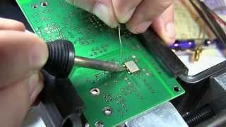 149 How to solder a leadless ceramic surface mount package  LCC  CLCC [upl. by Anelrahs]