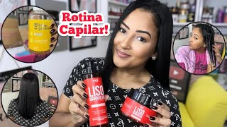 ❤️ROTINA CAPILAR LISO MARAVILHA  WIDI CARE [upl. by Orelu]