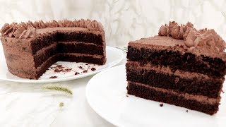 Easy Double chocolate cake recipeThe most chocolate cake I have ever tasted [upl. by Nanji19]