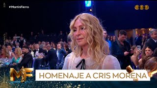 Homenaje a Cris Morena  Martín Fierro 2024 [upl. by Elahcim179]