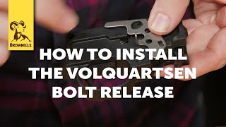 Quick Tip How to Install The Volquartsen Bolt Release [upl. by Lomax]