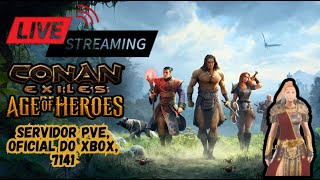 Conan Exiles Servidor Oficial Xbox PVE e PVEC  Exilies 7142 Exiles 7141 Siptah 7140 [upl. by Siusan395]