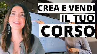 COME CREARE UN CORSO ONLINE E VENDERLO CON SUCCESSO [upl. by Eiffe]