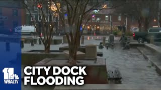 Water rising at Annapolis City Dock [upl. by Vincenz]