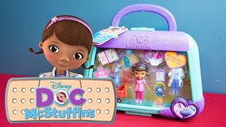 Doc McStuffins Toy  Doc McStuffins On the Go Stuffy Playset by Disney Junior [upl. by Hernandez]