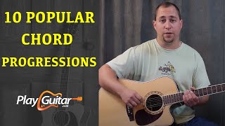 10 Popular Guitar Chord Progressions [upl. by Weaks192]