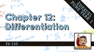 Differentiation 7 • Increasing and Decreasing Functions • P1 Ex12G • 🤖 [upl. by Blessington]