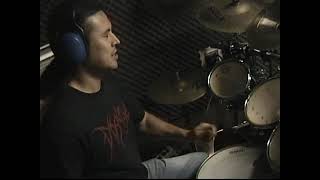 DAVE SUZUKI Vital Remains  quotDecent Into Hellquot  DRUMCAM  2005 [upl. by Sinne]