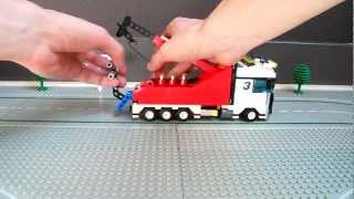 Lego heavy duty wrecker custom tow truck with crane [upl. by Juanita]