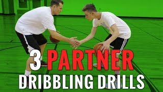 3 Basketball Dribbling Drills You Can Do With A Partner  Ball Handling Drills [upl. by Fermin]