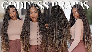 Braid My Hair With Me BOHO GODDESS BOX BRAIDS Tutorial for Beginners Learn How To Braid Like a Pro [upl. by Healey]