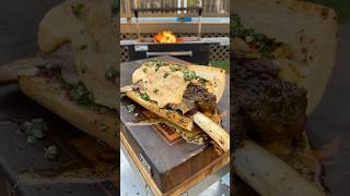 Beef Rib Sandwich  Over The Fire Cooking by Derek Wolf [upl. by Malilliw]