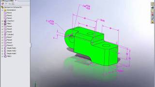 Demo SolidWorks  Dimxpert [upl. by Hamachi11]