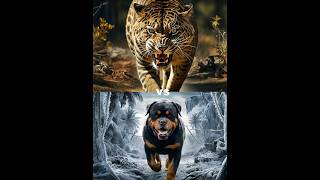 leopard vs rottweiler vs pitbull Husky German Shepherd  Battle [upl. by Cruickshank]