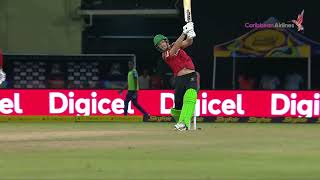 Dwaine Pretorius POWER Two Huge Boundaries  CPL 2024 [upl. by Ahsyt]