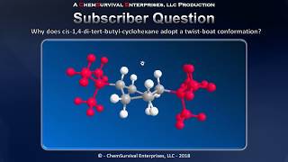 Why does cis14ditbutylcyclohexane adopt a twistboat conformation instead of a chair [upl. by Ahsats]