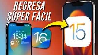 Como regresar de iOS 16 a iOS 15 Fácil y Rápido [upl. by Eward]