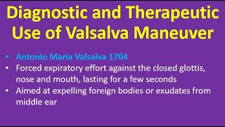 Diagnostic and Therapeutic Use of Valsalva Maneuver [upl. by Adolf]