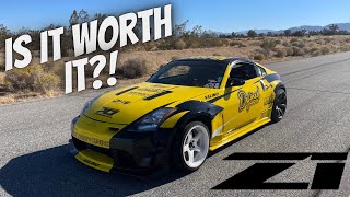 Z1 Motorsports 350z Light Weight Crank Pulley Install and Review [upl. by Ayotak925]