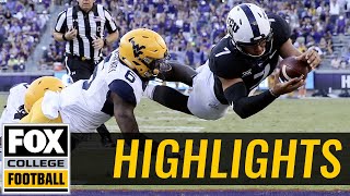 West Virginia vs TCU  Highlights  FOX COLLEGE FOOTBALL [upl. by Lesly40]