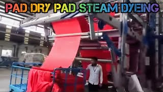 Pad Dry Pad Steam Dyeing Process [upl. by Howarth499]