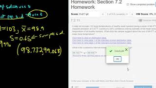 Construct a 99 Confidence Interval for the Mean and Interpret using T Stats and StatCrunch [upl. by Phira814]