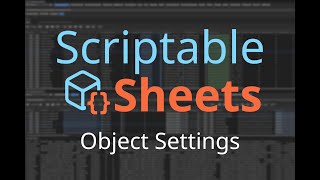 Scriptable Sheets Object Settings [upl. by Ardnad]