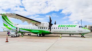 TRIP REPORT  BINTER CANARIAS ATR 72600 ECONOMY  Gran Canaria  Tenerife North [upl. by Omrellig309]