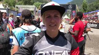 Interview Nina Hoffmann in Andorra nach ihrem Rennlauf [upl. by Haywood]