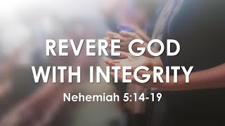 quotRevere God With Integrity Nehemiah 51419quot by Rev Joshua Lee The Crossing CFC Church of Hayward [upl. by Fugere]