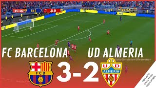 FC Barcelona vs Almeria 32 HIGHLIGHTS • Simulación amp Recreación de Video Juego [upl. by Miki]